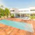Piscine Bois California Rectangulaire Luxe avec Plage immergée + escalier 520x220x131cm