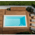 Piscine Bois Luna Rectangulaire avec Escalier d'Angle 350x270x70cm