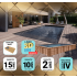 Piscine Bois PRESTIGE LUNA Rectangulaire avec Escalier SPARK 350x270x70cm Liner Relief 3D