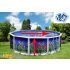 Piscine Ronde OCEANO Acier Décoration Aquatique 640 x 120 cm