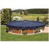 Bâche hiver pour piscine ronde de 5.5 x 3.7 m - 125 g/m2