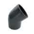 Raccord PVC coude 45° 125 mm PN 16 femelle à coller