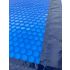 Bâche à bulles 400μ Bleu bordée pour Piscine Hexagonale 422xH125 cm