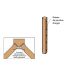 Poteau d’angle P1 (100 x 115 x 1288 mm) 